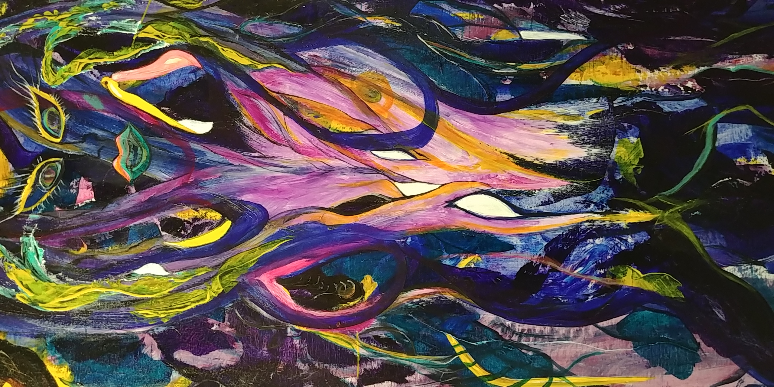 Dance Like No One is Looking 20 x 40 acryl Danse comme si personne y est 1